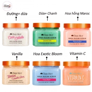 Tẩy tế bào chết cơ thể Tree Hut - Nhiều Mùi 510g