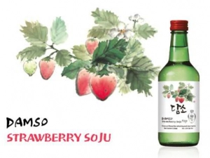 Soju DAMSO Hàn Quốc Nhập Khẩu Vị Dâu Tây