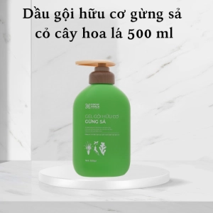 Dầu Gội Thảo Dược Hữu Cơ Cỏ Cây Hoa Lá Gừng Sả Kích Mọc Tóc, Ngăn Tóc Bết Dầu 500gr