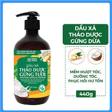Dầu xả hữu cơ sạch gàu gừng dừa Cocayhoal 440g