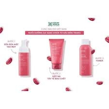 Combo Mặt Nạ Tẩy Tế Bào Chết 2in1, Sữa Rửa Mặt, Toner Đậu Đỏ Hữu Cơ CỎ CÂY HOA LÁ VIỆT NAM