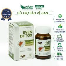 Bổ Gan EVEN DETOX - Giúp Thanh Nhiệt, Giải Độc, Hết Mẩn Ngứa, Mụn Nhọt-MKPMC lọ 30 viên