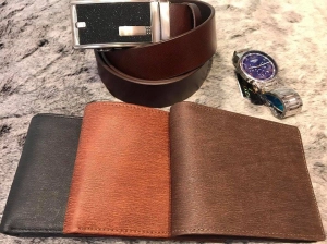 Ví Da Bò Sần Vân Gỗ