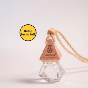 Tinh dầu treo xe ô tô Fuwa3e 10ml hương 4 mùa - An toàn cho hệ hô hấp, khử mùi, Hương bạc hà,bưởi