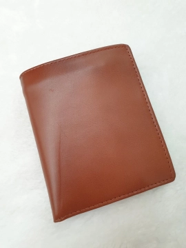 Ví Da Bò Nappa 4 Nâu Đứng