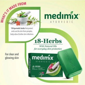 Xà phòng Medimix 18-herb Ayurveda everyday skin protection