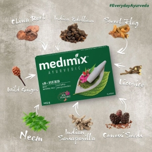 Xà phòng Medimix 18-herb Ayurveda everyday skin protection