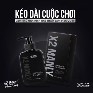 Dung Dịch Vệ Sinh Nam X2 Manly - Làm sạch tức thì Lưu hương 24h dung tích 150g Cocayhoala