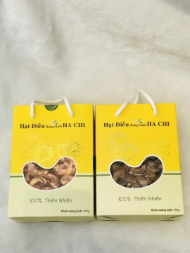 Hạt điều rang muối vỏ lụa Hachi 500gr loại A