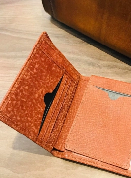 Ví Da Bò Vân Ý - Đứng