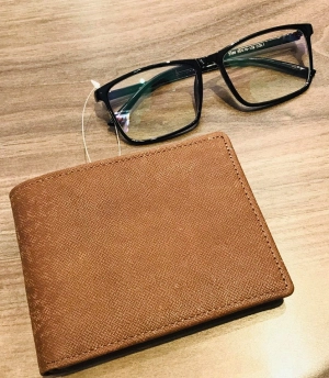 Ví Da Bò Vân Ý - Ngang