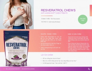 Resveratrol Chews 30 viên - Viên Kẹo Nhai Đẩy Lùi Lão Hóa