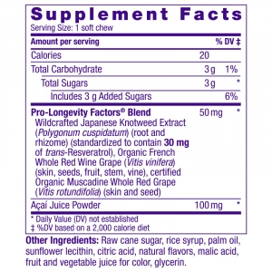 Resveratrol Chews 30 viên - Viên Kẹo Nhai Đẩy Lùi Lão Hóa