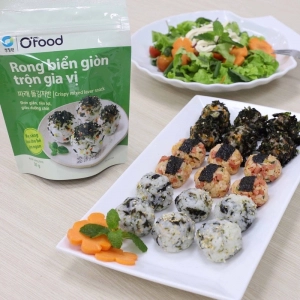                           Rong biển giòn trộn gia vị ăn liền Ofood - Vị Trộn óc chó/ Hạnh nhân/ Khô gà                      