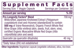 Resveratrol 500mg Sustained Release