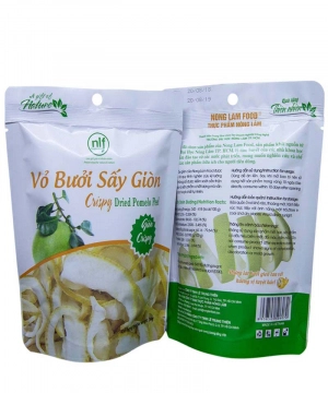 Vỏ bưởi sấy giòn – đặc sản Nông Lâm