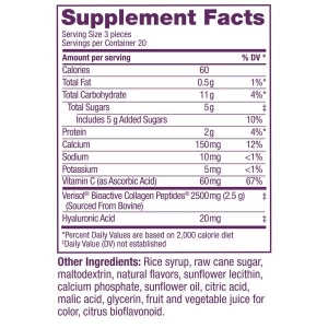 Viên Kẹo Nhai Cải Thiện Nếp Nhăn Mắt Collagen Replenish Chews 60 viên