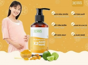                           Dung dịch vệ sinh phụ nữ Giảm Ngứa Gel X2 Nano Nghệ Cỏ Cây Hoa Lá 150ml                      