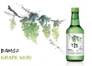 Soju DAMSO Hàn Quốc Nhập Khẩu Vị Nho Xanh