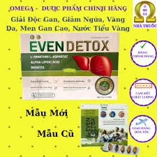Bổ Gan EVEN DETOX - Giúp Thanh Nhiệt, Giải Độc, Hết Mẩn Ngứa, Mụn Nhọt-MKPMC hộp vỉ 60 viên