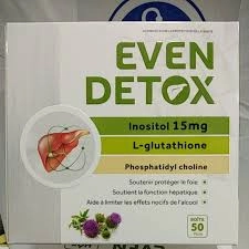 Bổ Gan EVEN DETOX - Giúp Thanh Nhiệt, Giải Độc, Hết Mẩn Ngứa, Mụn Nhọt-MKPMC hộp vỉ 60 viên