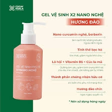 Dung Dịch Vệ Sinh Phụ Nữ Gel X2 Nano Nghệ Đào Cỏ Cây Hoa 150ml