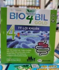 Men Vi Sinh Bio 4 Bil Gold - Bổ Sung Lợi Khuẩn hệ tiêu hóa , đường ruột khỏe mạnh -MKPMC hộp 20 ống