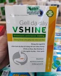 Gel dạ dày Vshine, hỗ trợ giảm acid dịch vị, giảm viêm loét dạ dày, tá tràng H20gói-MKPMC
