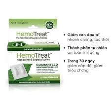 Viên Đặt Hemotreat Hỗ Trợ Giảm & Co Săn Búi Trĩ Hộp 12 viên