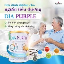 Sữa Bột Dinh Dưỡng Cho Người Tiểu Đường Dia Purple ĐK Giúp Ổn Định Đường Huyết 900g