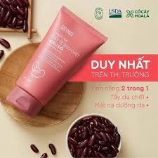 Combo Mặt Nạ Tẩy Tế Bào Chết 2in1, Sữa Rửa Mặt, Toner Đậu Đỏ Hữu Cơ CỎ CÂY HOA LÁ VIỆT NAM