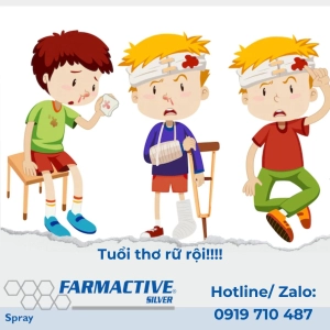 FARMACTIVE- giúp lành nhanh và đẹp, dành cho vết thương hở, giảm đau, ngừa viêm, hạn chế sẹo, thâm