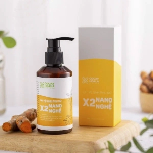                           Dung dịch vệ sinh phụ nữ Giảm Ngứa Gel X2 Nano Nghệ Cỏ Cây Hoa Lá 150ml                      