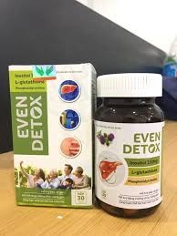 Bổ Gan EVEN DETOX - Giúp Thanh Nhiệt, Giải Độc, Hết Mẩn Ngứa, Mụn Nhọt-MKPMC lọ 30 viên