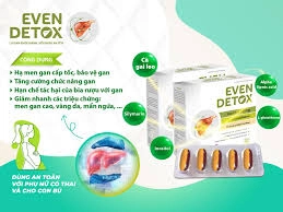 Bổ Gan EVEN DETOX - Giúp Thanh Nhiệt, Giải Độc, Hết Mẩn Ngứa, Mụn Nhọt-MKPMC hộp vỉ 60 viên
