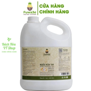 Nước rửa tay hữu cơ Fuwa3e mùi tinh dầu quýt từ chế phẩm Enzyme sinh học 3000ml