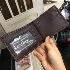 Ví Da Bò Nappa S - Khâu Viền