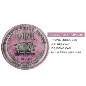 Sáp Vuốt Tóc Reuzel Pink Pomade Travel 113g
