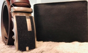 Ví Da Bò Sần Vân Gỗ