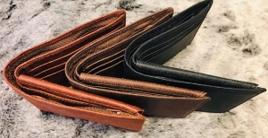 Ví Da Bò Sần Vân Gỗ