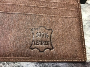 Ví Da Bò Sần Vân Gỗ