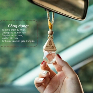 Tinh dầu treo xe ô tô Fuwa3e 10ml hương 4 mùa - An toàn cho hệ hô hấp, thư giãn,Hương quýt,chanh
