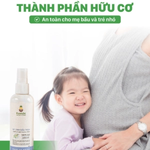 Xịt Khử Mùi Kháng Khuẩn Đuổi Muỗi Côn Trùng Fuwa3e Hữu Cơ Tinh Dầu Tràm 100ml
