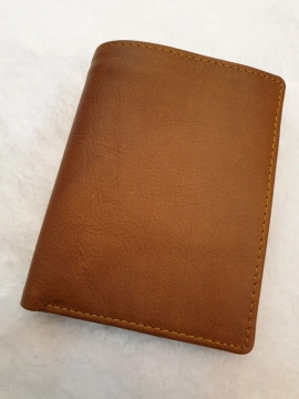 Ví Da Bò Nappa 2 Nâu Da Bò