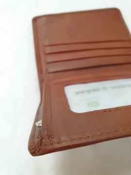 Ví Da Bò Nappa 4 Nâu Đứng