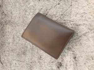 Ví Da Bò Nappa 2 Lux Nâu Đứng