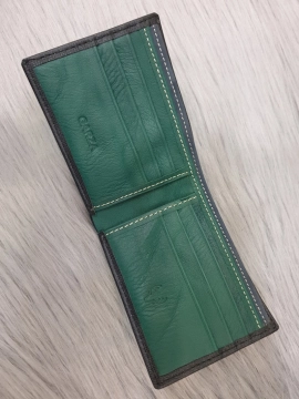 Ví Da Bò Safiano Mini Đen