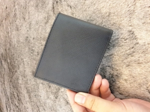 Ví Da Bò Safiano Mini Đen