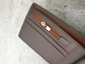 Ví Da BÒ Nappa 2 Boss Ngang Nâu