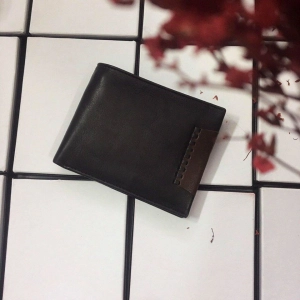 Ví Da Bò Kẹp Viền Ngang